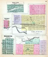 Dillon, Detroit, Herington, Solomon, Enterprise, Kansas State Atlas 1887